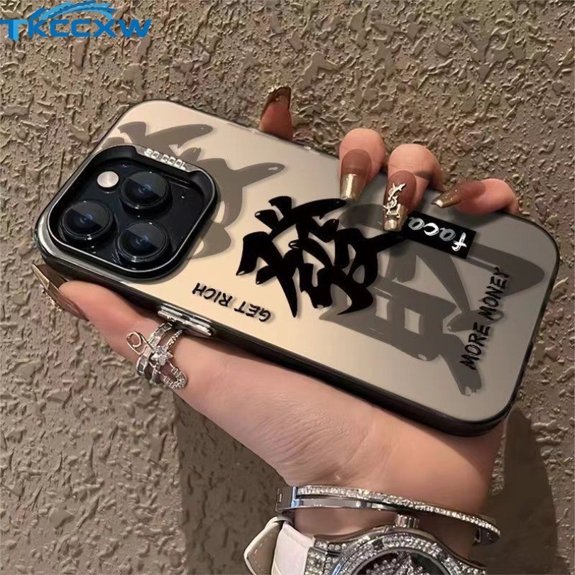 สีทึบ Frosted Electroplate เคสโทรศัพท์สําหรับ Infinix Hot 50i 30 40i 30i 40 Pro 9 11 10 30 Play NFC หมายเหตุ 40 30 12 Pro สมาร์ท 5 6 7 8 Rich ตัวอักษรจีนฝาครอบป้องกันเลนส์