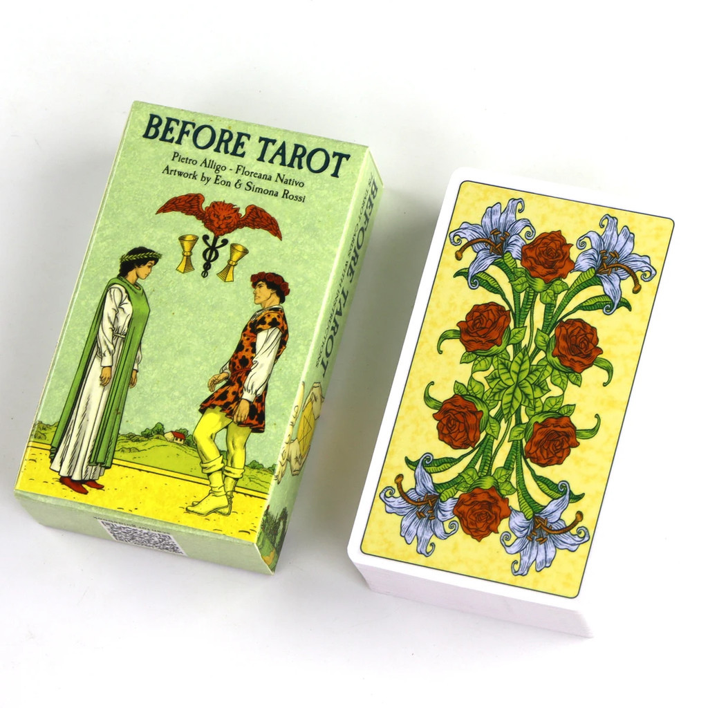 Before Tarot 78 Card Deck 10.4*6.1cm for Beginners Traditional Images Oracle - รูปที่ 3