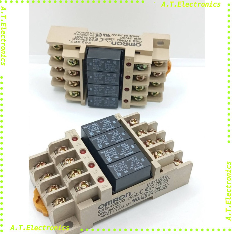 พร้อมส่ง! G6B-47BND รีเลย์ Omron 1174  G6B-47BND COIL:24VDC MADE IN JAPAN