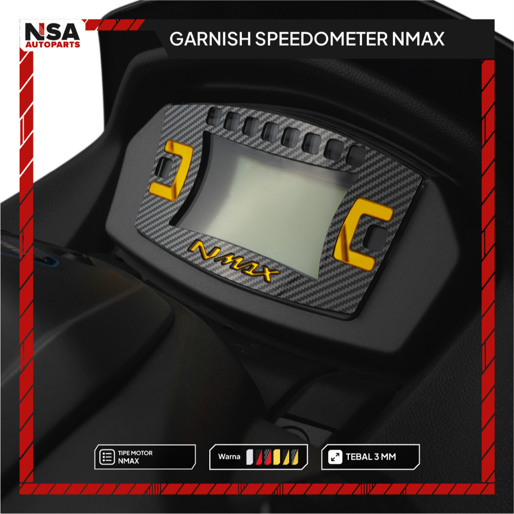 Speedo NmaxMETER GARNISH 2022-2023 ด้านหลังไม่ NMAX SPEEDOMETER GARNISH STICKER ใหม่ ANTIORS
