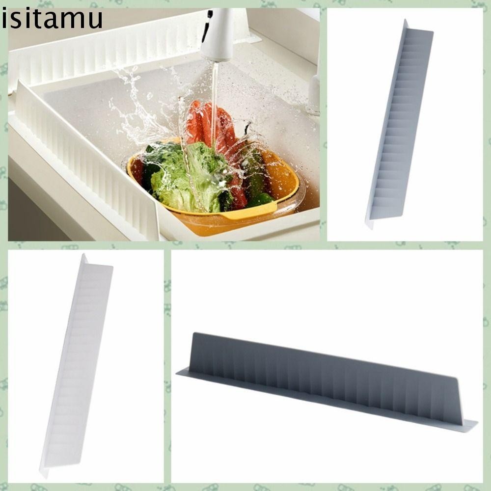Isitaft Sink Splash Guard, ซิลิโคนป้องกันอ่างล้างจาน Baffle, Guard Baffle Splash-Proof พร้อมถ้วยดูดเพิ่มความสูงบ้าน