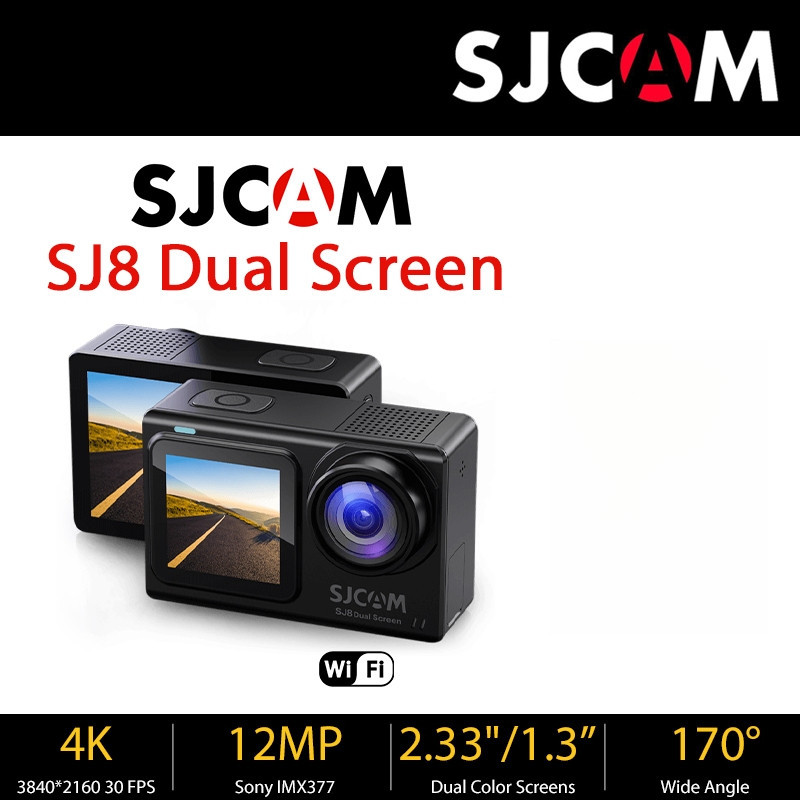 Sjcam SJ8 กล้องแอ็คชั่นกีฬา 4K กันน้ําหน้าจอคู่