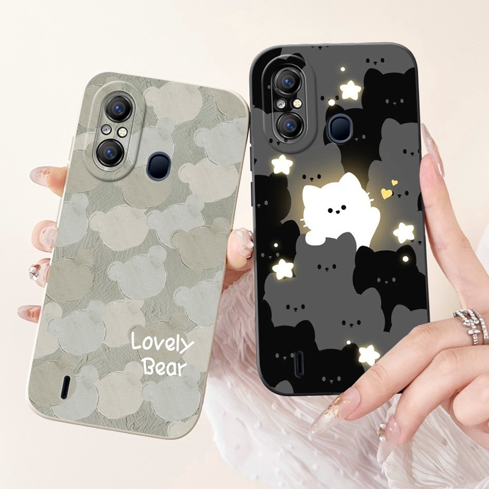 Itel A58 A 58 Pro A49 A661L เคสป้องกันเลนส์ ItelA58 A58Pro แฟชั่นการพิมพ์ซิลิโคนอ่อนนุ่มเคสโทรศัพท์