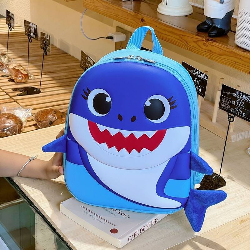 Toddler Backpack Kindergarten Backpack Children's Baby Super Cute New Cute Cartoon Backpack Shark Small Class Lightweight 6sPW