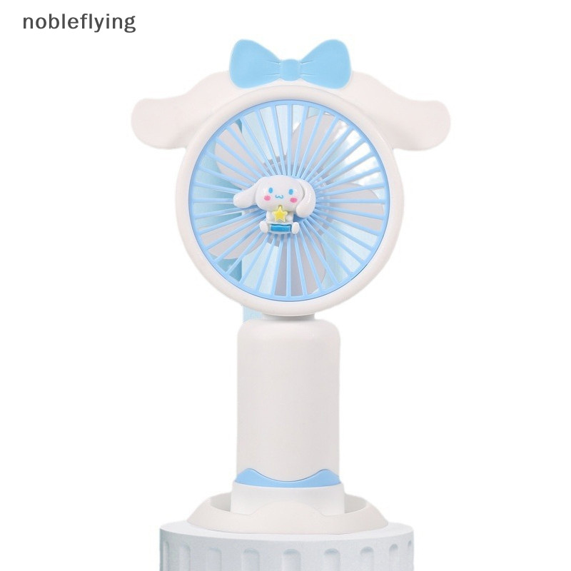 Nf แบบพกพา Sanrio พัดลมมือถือฤดูร้อน USB ชาร์จพัดลมตั้งโต๊ะการ์ตูน Dual ใช้ Kawaii ผู้ถือโทรศัพท์พัดลมขนาดเล็กสาวน่ารักของขวัญ nobleflying