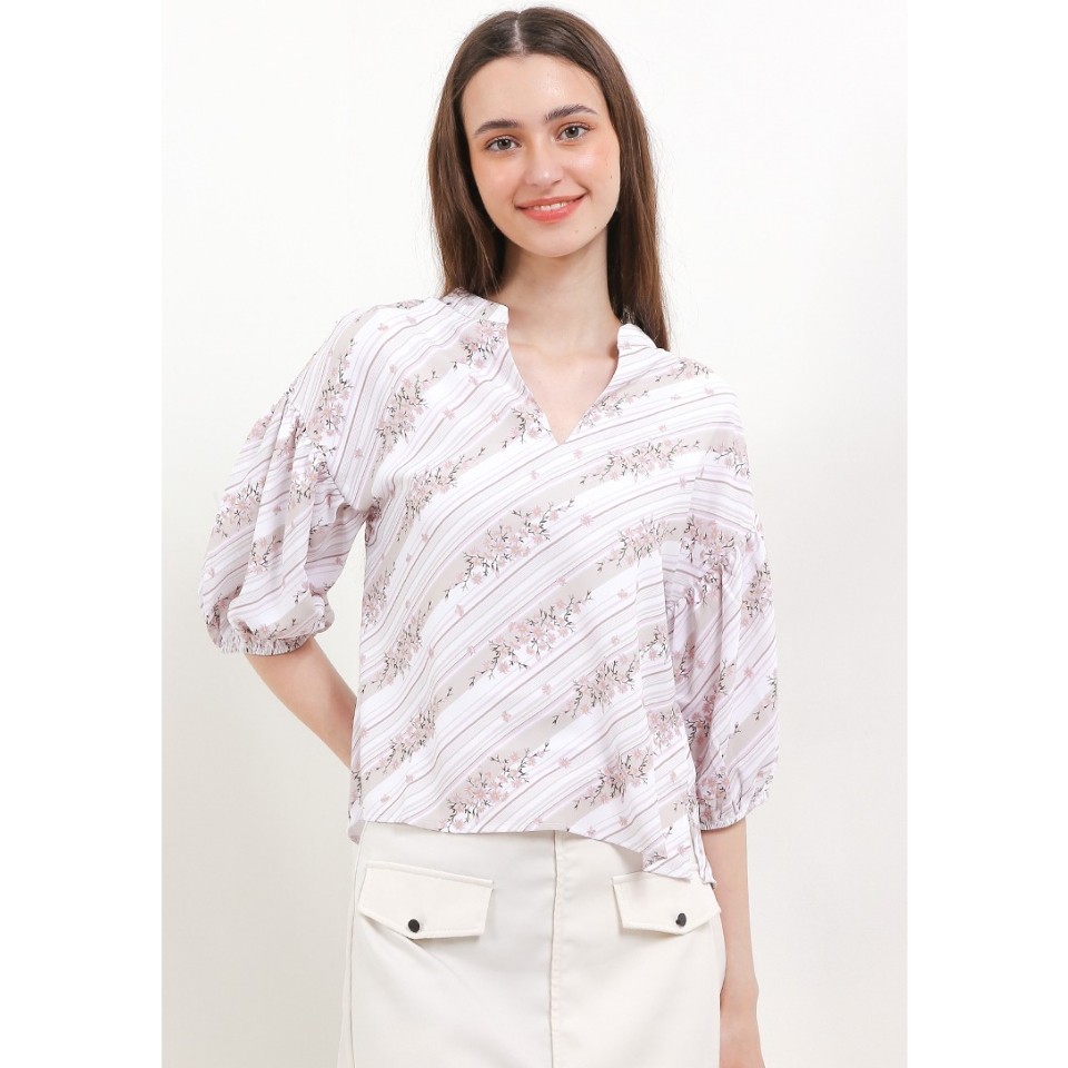 White Mode Kavya Blouse - เสื้อเบลาส์เสื้อผ้าผู้หญิง