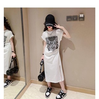 COCO ชุดเดรสเด็กผู้หญิงฉีกข้าง รุ่น A5568