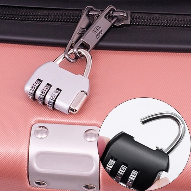 Exhila Small Padlock Travel Backpack ล็อคกระเป๋าเดินทาง Anti Theft Portable Suitcase Lock