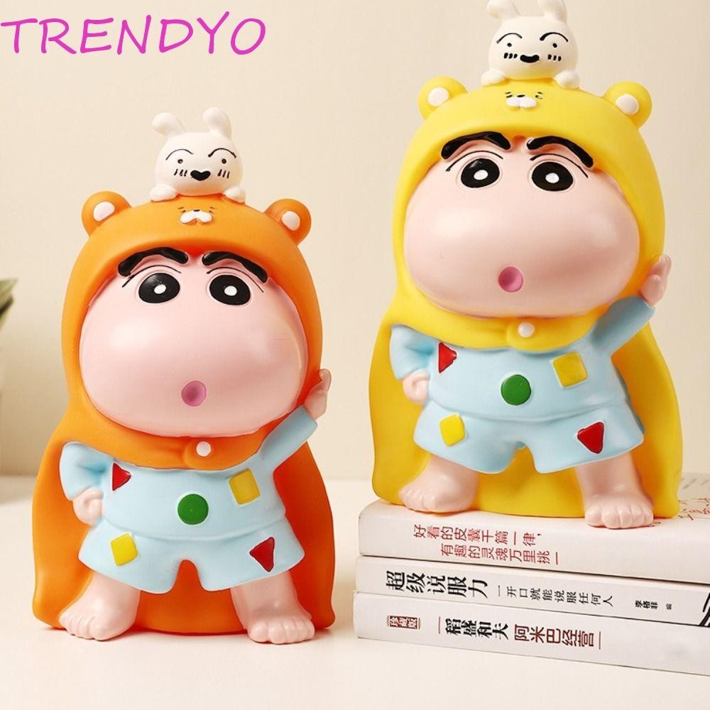 Trendyo กล่องเงินเครยอนชินจัง, ถังออมทรัพย์ตกแต่ง กระปุกออมสินเครยอนชินจัง, โมเดลซูเปอร์แมนป้องกันการตกหล่น Crayon Shin Chan กล่องเก็บของเด็ก เด็ก/เด็ก
