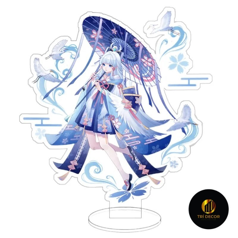 อะนิเมะ Standee รุ่น Genshin Impact Kamisato Ayaka Xiao อะคริลิค Study มุมอุปกรณ์ตกแต่งโต๊ะ