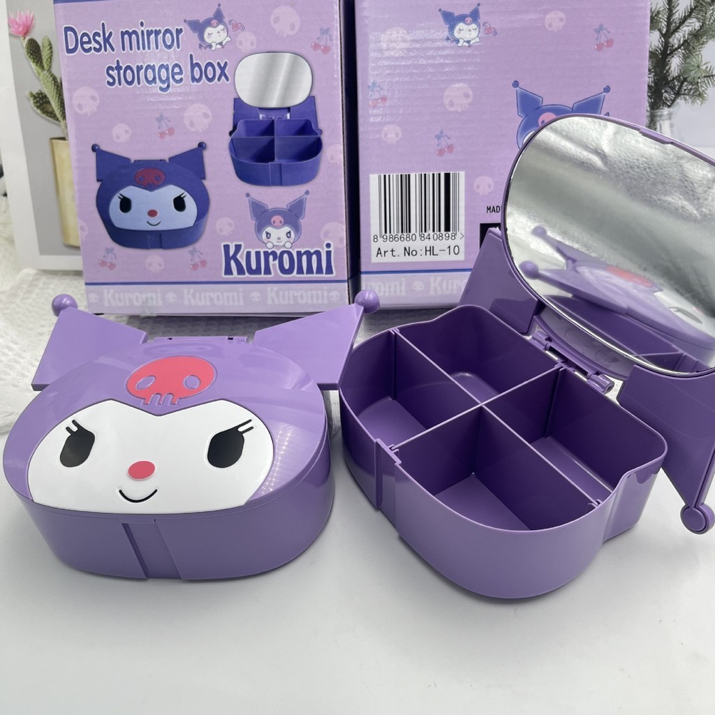 พร้อมส่ง!! กล่องกระจกใส่เครื่องประดับคุโรมิ