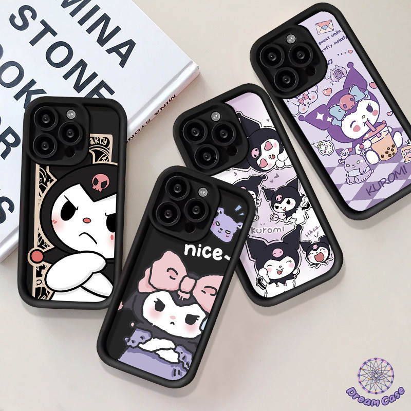 การ์ตูนคุโรมิเคสโทรศัพท์เมโลดี้ ที่เข้ากันได้กับ IPhone 15 13 11 14 12 Pro Max 15 8 14 7 6 6s Plus XR X XS Max SE 2020
