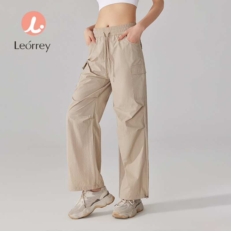 Leorrey-กางเกงทำงานกันน้ำกางเกงเดินป่ากลางแจ้งกางเกงกันลมขากว้าง