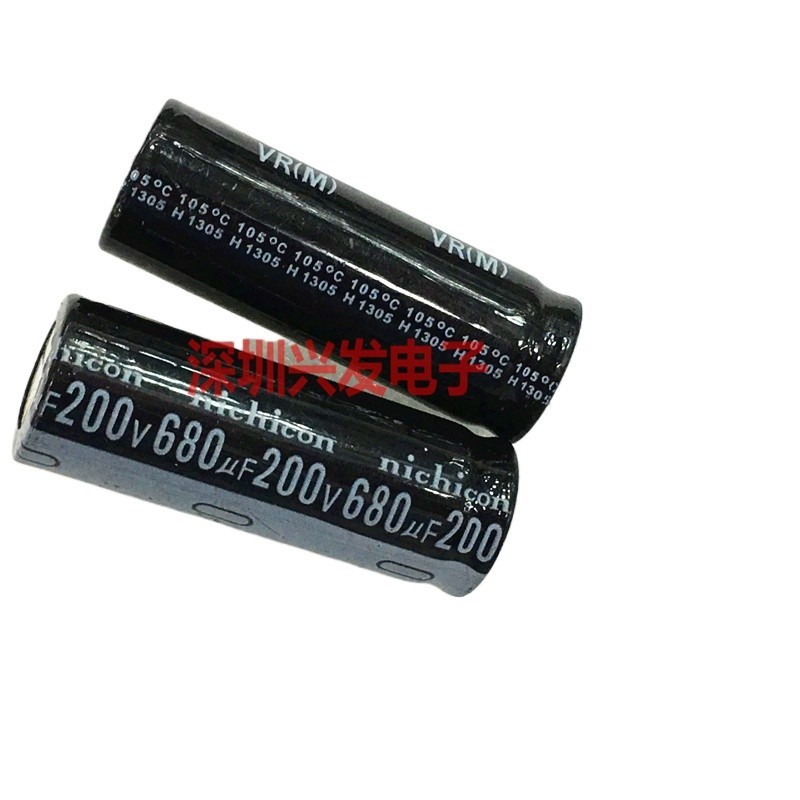 5 ชิ้น/ล็อต 200V680UF ยี่ห้อใหม่ตัวเก็บประจุ In-Line อลูมิเนียม Electrolytic Capacitor 680UF 200V ปริมาณ 18X50 มม.