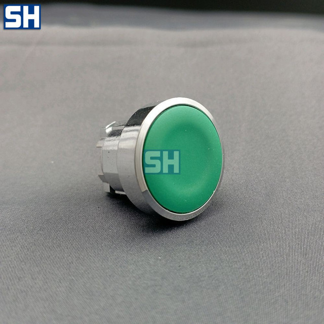 3-ALR-2 ปุ่ม, FLAT HEAD, GREEN TE ZB4-BA3 P/N 2871702 - ปุ่มกด