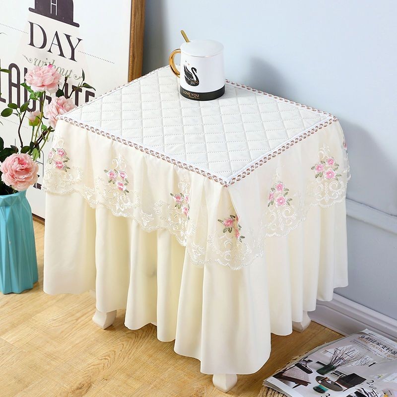 ผ้าคลุมโต๊ะข้างเตียงผ้าป้องกันการลื่นและกันฝุ่นห้องนอนโต๊ะข้างเตียงปกยุโรปฝุ่นปกผ้าลูกไม้กรณีเฟอร์นิเจอร์ - รูปที่ 3