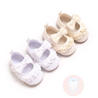 Laa6-infant Baby Girls Cute Lace Frills Bowknot Soft Sole Pr…