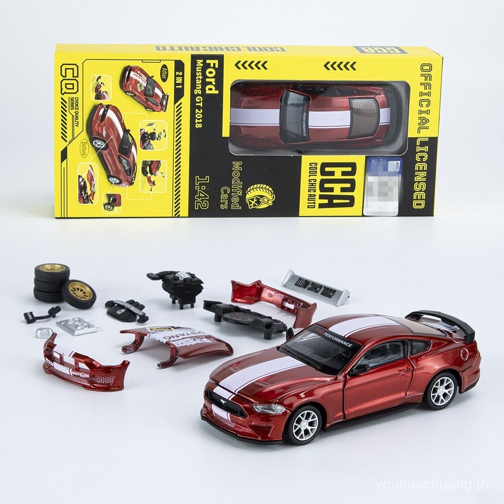 โมเดลรถแข่ง CCA Caiper 1/42 Ford Mustang GT แบบโลหะผสม ถอดออกได้ ของขวัญเด็ก ราคา ถูกที่สุด ดีลบีเคเค แกลเลอรีภาพที่ 2