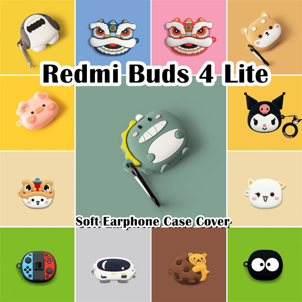 【Case Home】นําไปใช้กับ Redmi Buds 4 Lite เคส Case เคสหูฟัง การ์ตูนตลก ซิลิโคนนุ่ม เคส เคสหูฟัง NO.1