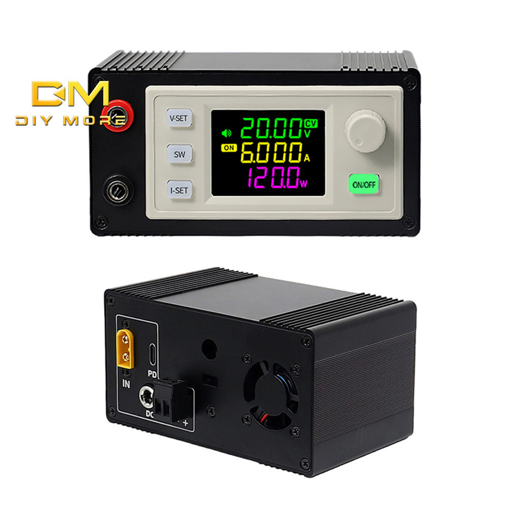 Diymore SK60X/SK120X CNC Lift-off DC ปรับตัวควบคุมแรงดันไฟฟ้าแรงดันไฟฟ้าคงที่กระแสคงที่โมดูลชาร์จพลังงานแสงอาทิตย์อินพุต DC6-36V เอาต์พุต 0-36V 60 W/120 W
