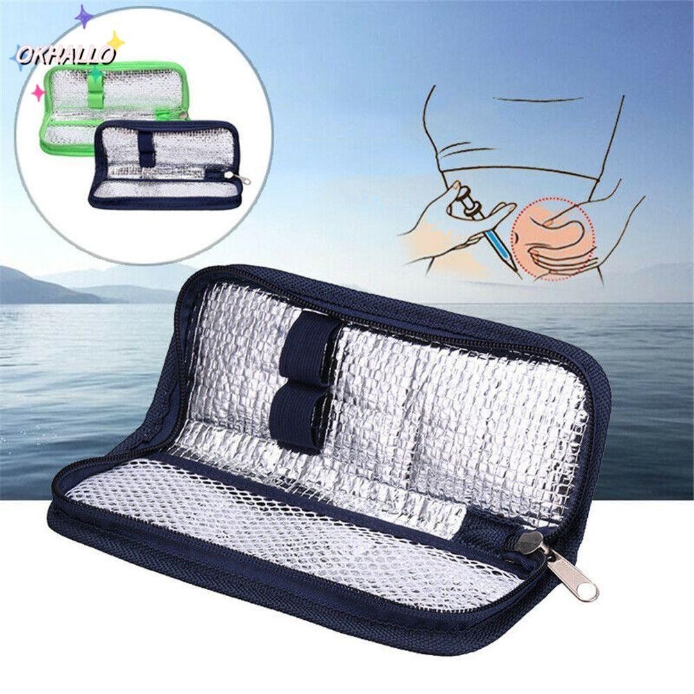 OKHALLO Insulin Cooling Bag Medical Diabetic Pocket Medical Cooler