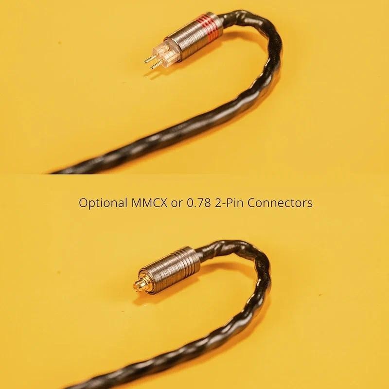 Dunu LYRE Mini สายหูฟัง Q-Lock Mini ปลั๊กเปลี่ยนได้ 240-Strand High-Purity OCC แกนลวดทองแดง MMCX / 0.78 มม.