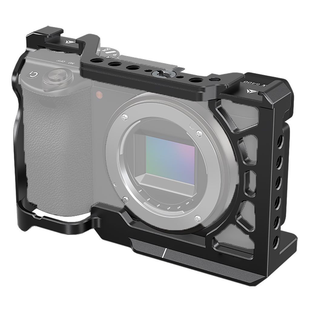 กล้องกรง Stabilizer Rig พร้อม Cold Shoe Mount 1/4 " & 3/8 "ด้ายสําหรับ Sony A6000/A6300/A6400/A6500 