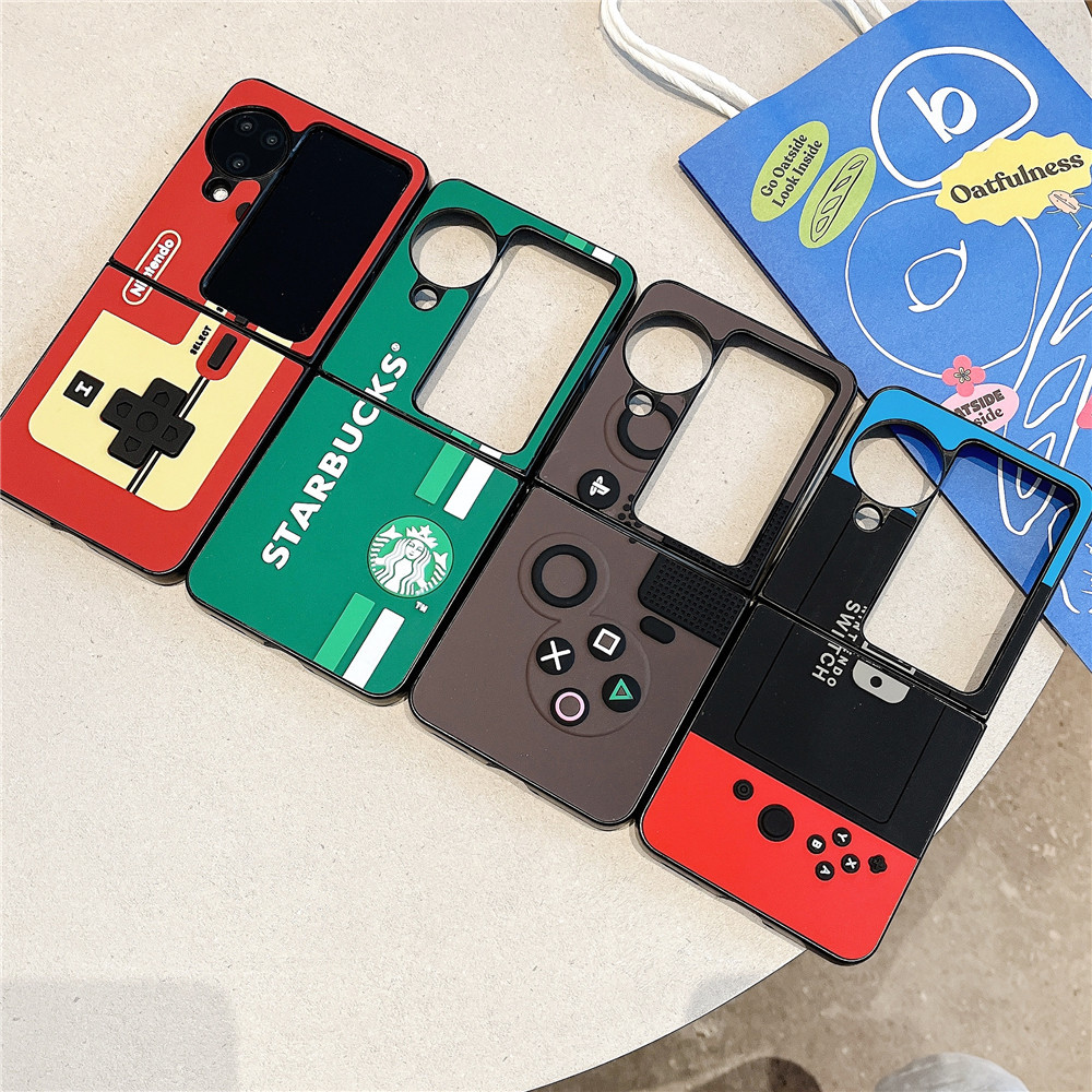 สวิตช์สไตล์ 3D Hard Case สําหรับ OPPO Find N3 Flip PC Hard Flip Case กันกระแทก OPPO Find N2 Flip ใหม่ปกหลัง