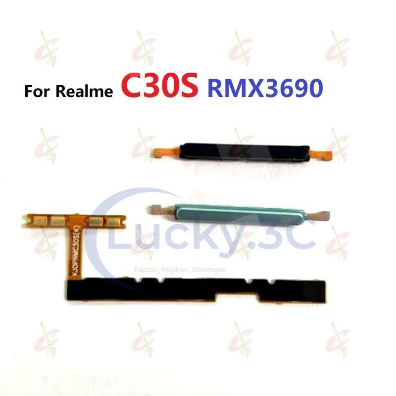 เฟล็กซ์ปุ่มปรับระดับเสียงสวิตช์ไฟสําหรับRealme C30S RMX3690