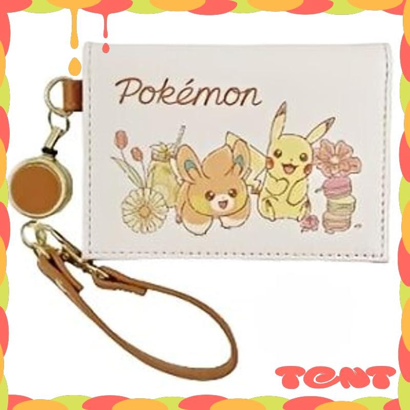 Marimo Craft Pokémon Flower Cafe Series 2-Fold Reel Tsukipas Case Yellow Flower Approximately W100×H