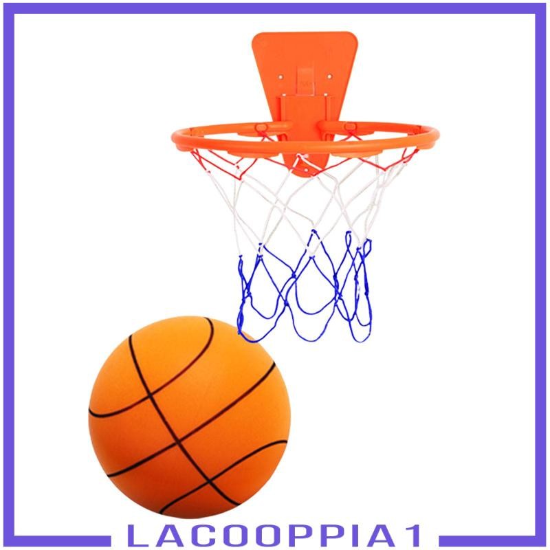 [Lacooppia1] ลูกบาสเก็ตบอล พร้อมห่วง ไร้เสียง จับง่าย เสียงเงียบ ไม่มีเสียงรบกวน สําหรับฝึกเล่นบาสเก็ตบอล