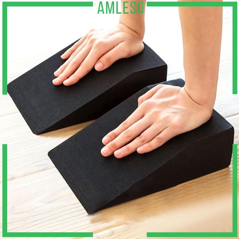 [ Amleso ] 2 ชิ ้ น Squat Wedge ออกกําลังกาย Wedge สําหรับเท ้ าข ้ อเท ้ า Home Gym Squats