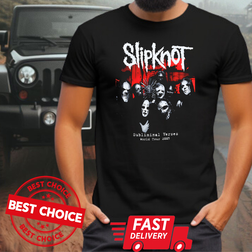 Slipknot Subliminal Verss 2005 เสื้อทัวร์โลก Q8752