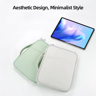 GOOJODOQ Hand-Grip Tablet Storage Bag with Multi-Layers for Accessories, Water-Resistant 420D Nylon