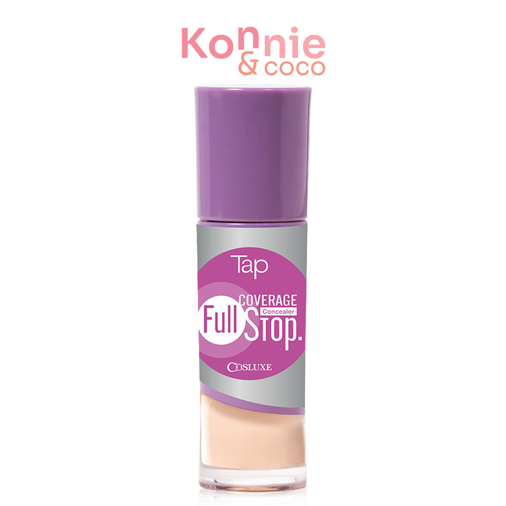 Cosluxe Tap Full Coverage Fullstop Concealer 5ml #01 Cookie คอสลุคส์ แท็ป ฟูล คัฟเวอร์เรจ ฟูลสต๊อป คอนซีลเลอร์.