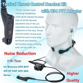 ชุดหูฟังไมโครโฟนคอสําหรับ Motorola MTP850S XIR P8268 วิทยุชุ…