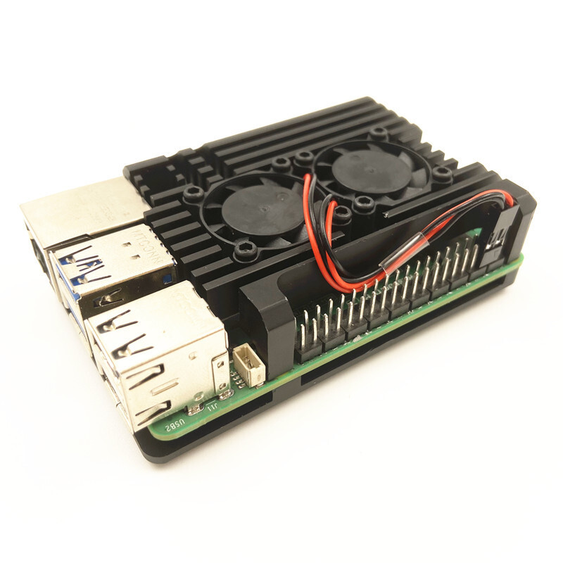 Raspberry Pi 5th Generation Shell Raspberry Pi 5 Active Cooling Cooling PWM Speed Regulating Fan Metal Armor Shell
