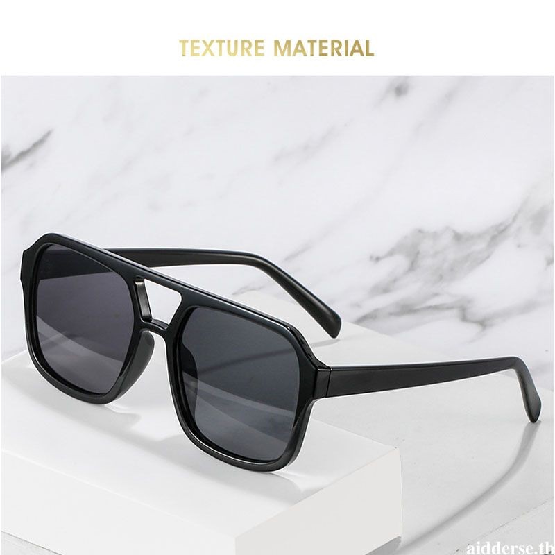 aidderse.th2021 Aviation Glass Retro Classic Frame กล่อง UV ขนาดใหญ่สําหรับผู้ชายและผู้หญิง-
