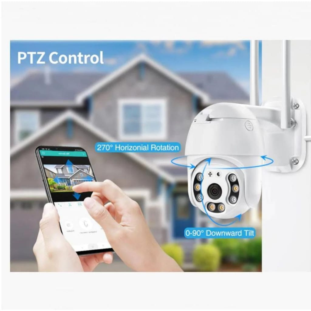 กล้อง Ip A8 ICSEE Wifi กลางแจ้ง Hd Motion Sensor Ptz ความเร็วโดมซูมกันน้ํา 2 เสาอากาศ