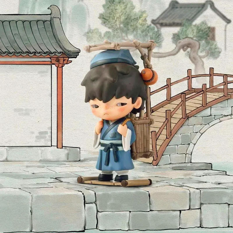 Popmart POPMART Warriors Town 14 แอนนิเวอร์ซารี่ชุด Mystery Box Handmade