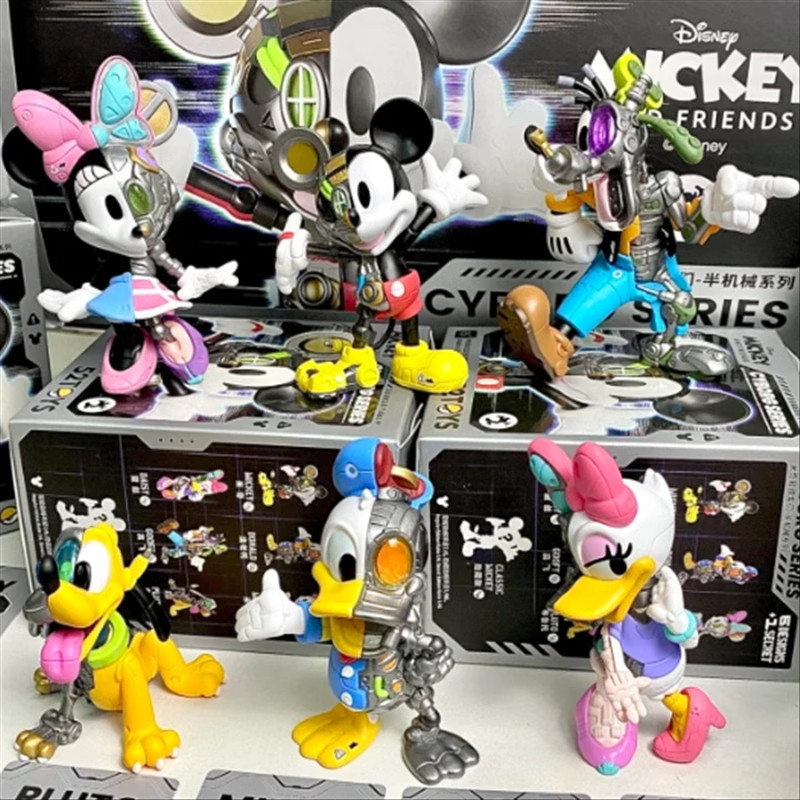 [คลังสินค้าพร้อม] Disney Mickey and Friends Semi-Mechanical Series ของขวัญเด็กผู้หญิงตกแต่งทํามือ