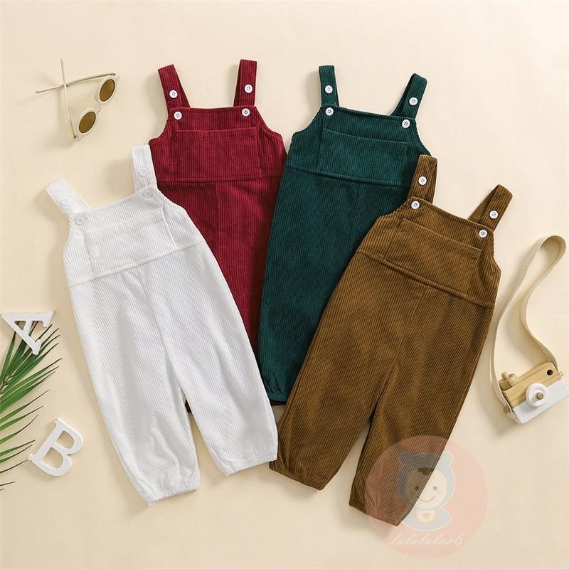 Laa6-จั๊มสูทคอเหลี่ยมแขนกุดสีทึบตัวน้อย