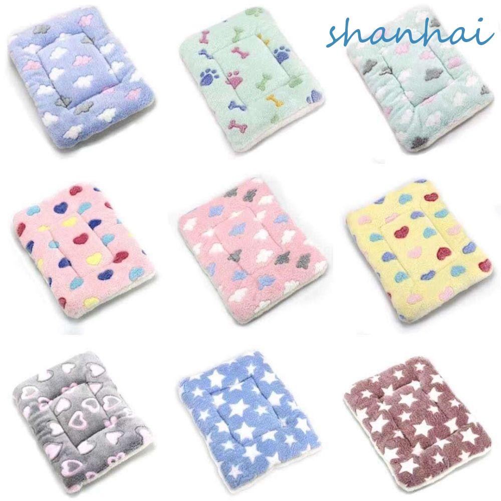 Shanhai ที่นอนแมวขนาดเล็กขนาดกลางขนาดใหญ่สี่เหลี่ยมผืนผ้าล้างทําความสะอาดได้สัตว์เลี้ยงฤดูหนาวอุปกรณ์ Sleeping Pet House Kennel Kitty ที่นอนสุนัข