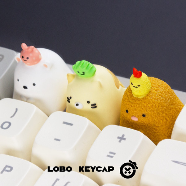 keycap anime keyboard มุม Bio Personality Resin Art Keycaps คีย์บอร์ดเครื่องกล Keycaps