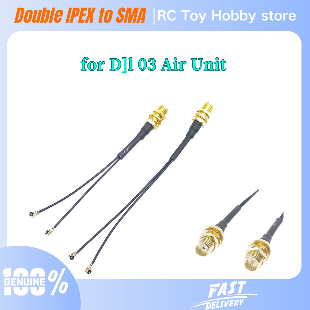 สายเคเบิลอะแดปเตอร์แปลง Dual IPEX1 เป็น SMA ตัวเมีย สําหรับ DJI O3 Air Unit FPV freestyle VTX Antenna DIY