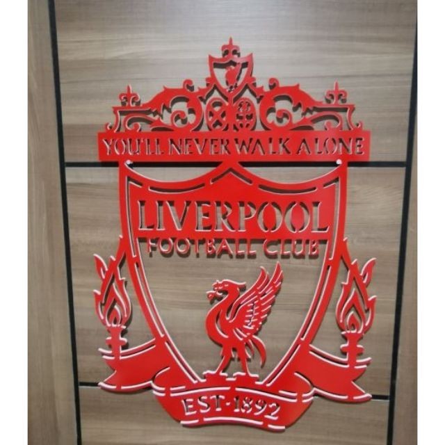 New DIY  ป้าย  โลโก้ ลิเวอร์พูล​ ป้ายลิเวอร์พูล​  logo Liverpool​.