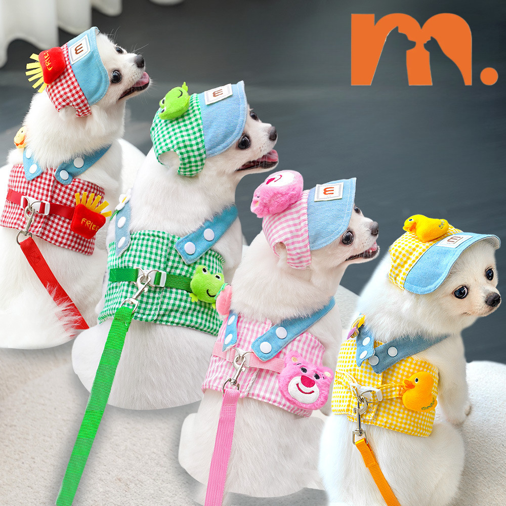 [Muhsinpet] ผู้ให้บริการหน้าอกสัตว์เลี้ยง ชุดหมวกกันแดด น่ารักและน่าสนใจสไตล์การเดินทางที่ต้องมี