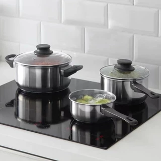 GlobalHouse KOCH KITCHEN ชุดหม้อสเตนเลส 5 ชิ้น 30×20×15 ซม. PIPPA สินค้าของแท้คุณภาพดี