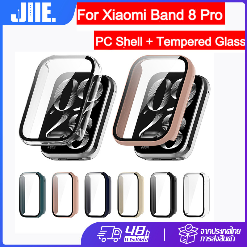 เคสพีซี Xiaomi Band 8 Pro พร้อมฟิล์มนิรภัย Mi Bracelet 8 Pro เปลือกป้องกันชิ้นเดียว