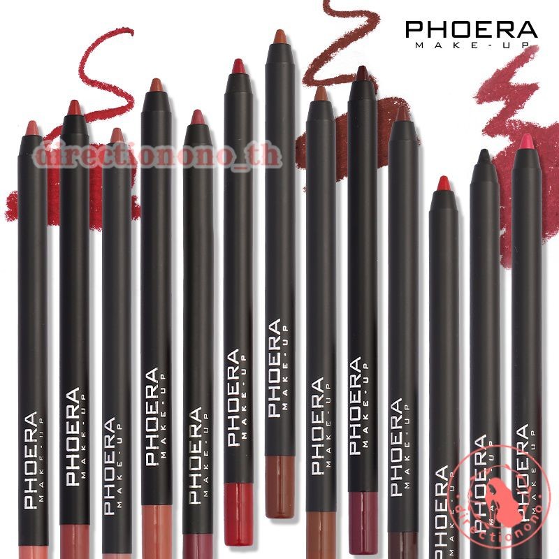 Phoera 13 Colors Fog Surface Matte Waterproof Lip Liner ลิปไลเนอร์เนื้อนุ่มเนียน DIRE